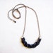 Black Braided Necklace - Handmade Polymer Clay Necklace