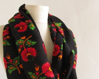 Turkish Divitin fabric - cotton scarves - black scarvves /circle scarf