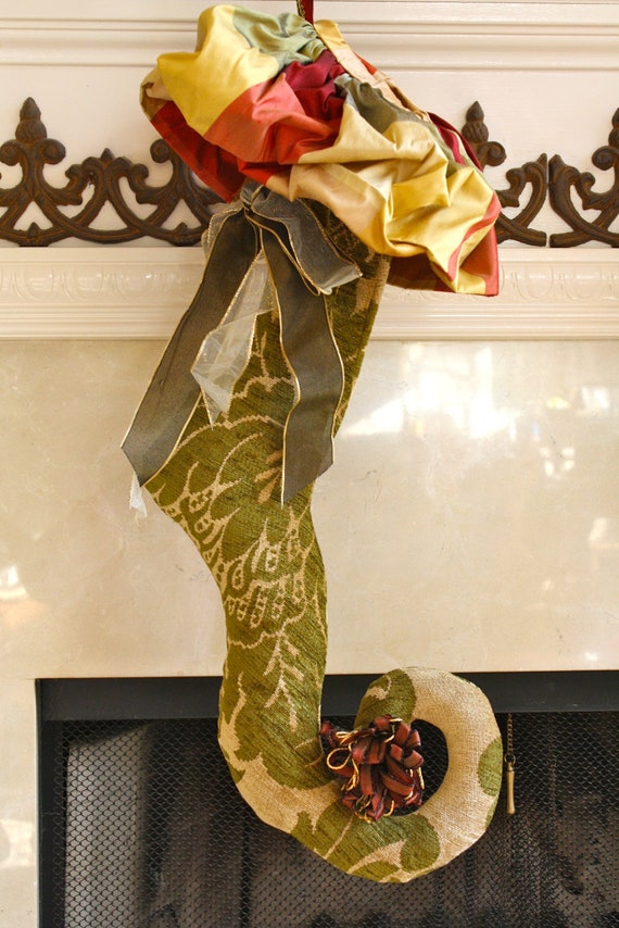 Elegant Whimsical Christmas Stocking By Laurelpatrick On Etsy   Il 570xN.397082854 3zzr 