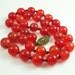 Antique Chinese Carnelian Bead Necklace