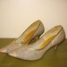 vintage 50s heels pumps gold metallic shoes rockabilly stiletto size 9