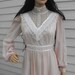 Vintage 70s Gunne Sax Dress Pink Romantic Bridal 9 S