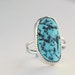 Turquoise and Sterling Silver Cocktail Ring