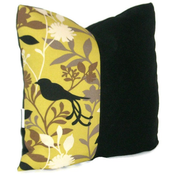 Bird Sillouette Print Throw Pillow Cushion Cover Home Decor