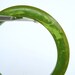 Lemon Lime Bakelite bangle bracelet, semi-transparent