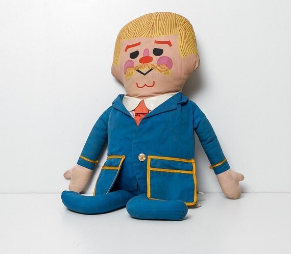 vintage 1960s Captain Kangaroo Toy Doll