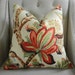 Decorative Designer Pillow Cover - 18"X18" - Kelmscott Maner Print in bloom - Pattern on the front
