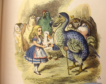 vintage Book-Alice In Wonderland AND Through the Looking Glass, Junior Library