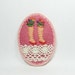 Lace mirage felt brooch