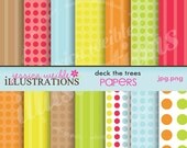 Deck The Trees Cute Digital Papers for Card Design, Scrapbooking, and Web Design Il_170x135