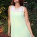 60s babydoll lemon lime / plus size large / madmen sexy pinup
