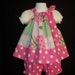 Pillowcase Dress John Deere Pink Plaid with Polkadots Includes Diaper Cover Custom Sizes NB-4T