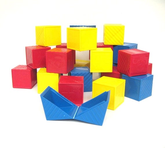 Vintage Tupperware Busy Blocks by toysofthepast on Etsy