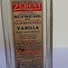 ZEBEST VANILLA BOTTLE, Cork Cap, Great Label from old Los Angeles, Vintage Kitchen Collectible