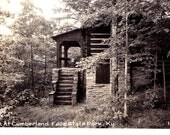 Real Photo Post Card Unused RPPC Cabin at Cumberland Falls State Park, Kentucky (540)