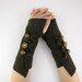 Brown arm warmers fingerless mittens recycled wool wrists warmers arm cuffs fingerless gloves brown fall eco friendly tagt team teamt
