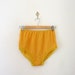 Vintage 70s deadstock mustard french knickers. panties. lingerie