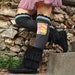 Thigh High Urban CHICKS LEG Warmers Grey Boot leg warmers cute POCKETS long leg warmers eco friendly