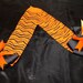 Tiger Bow Leg Warmers--Orange and Black Zebra--Super cute and funky for Halloween