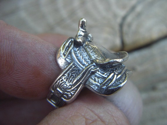 ON SALE Western saddle ring in sterling silver by Billyrebs