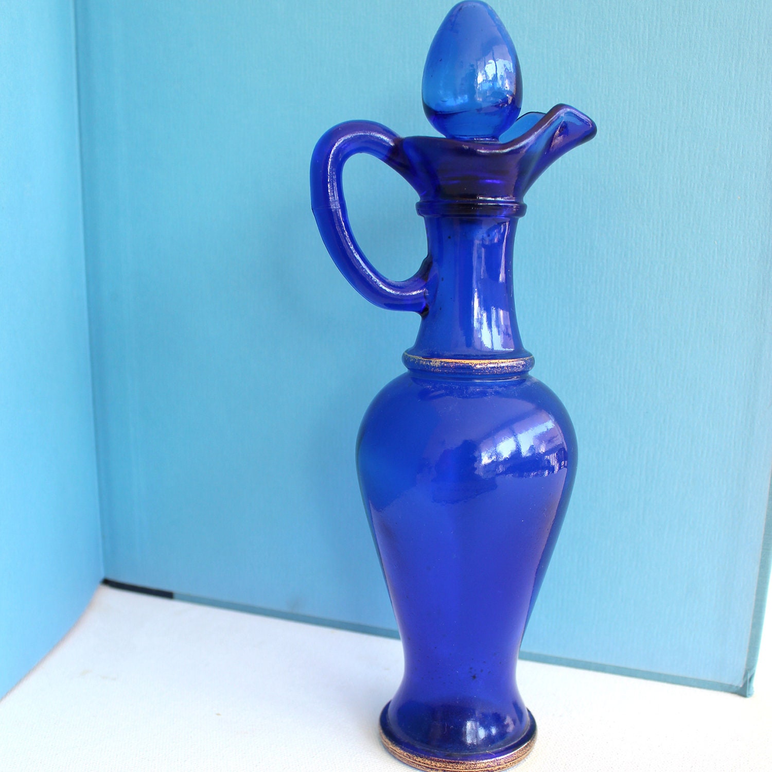 bottle vintage boot avon Avon Skin HootsHouse Vintage Bottle Glass by Soft So Blue Cobalt