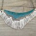 Fungi Form - a nature inspired porcelain mushroom necklace in cream and teal.