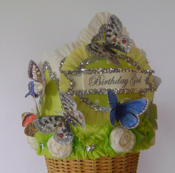 Butterfly Birthday hat butterfly Birthday Crown Birthday 