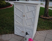 FRETWORK CABINET Bar Armoire Cupboard 42 Inches gpx FREE Shipping Included Fretwork at Retro Daisy Girl