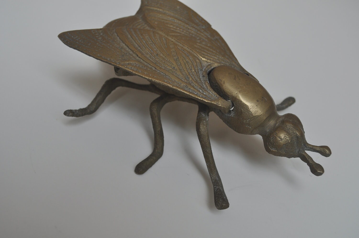 Vintage Brass Fly or Bee Ashtray or Paperweight by LaManche