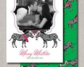 Photo Holiday Card - Set of 50 - Mistletoe Kisses Zebra Christmas - by Flair Designery Il_170x135