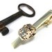 Steampunk Watch Movement Gold Tone Tie Clip - Men's Steampunk Vintage Accessory - Mechanical Watch - Handmade by Compass Rose Design