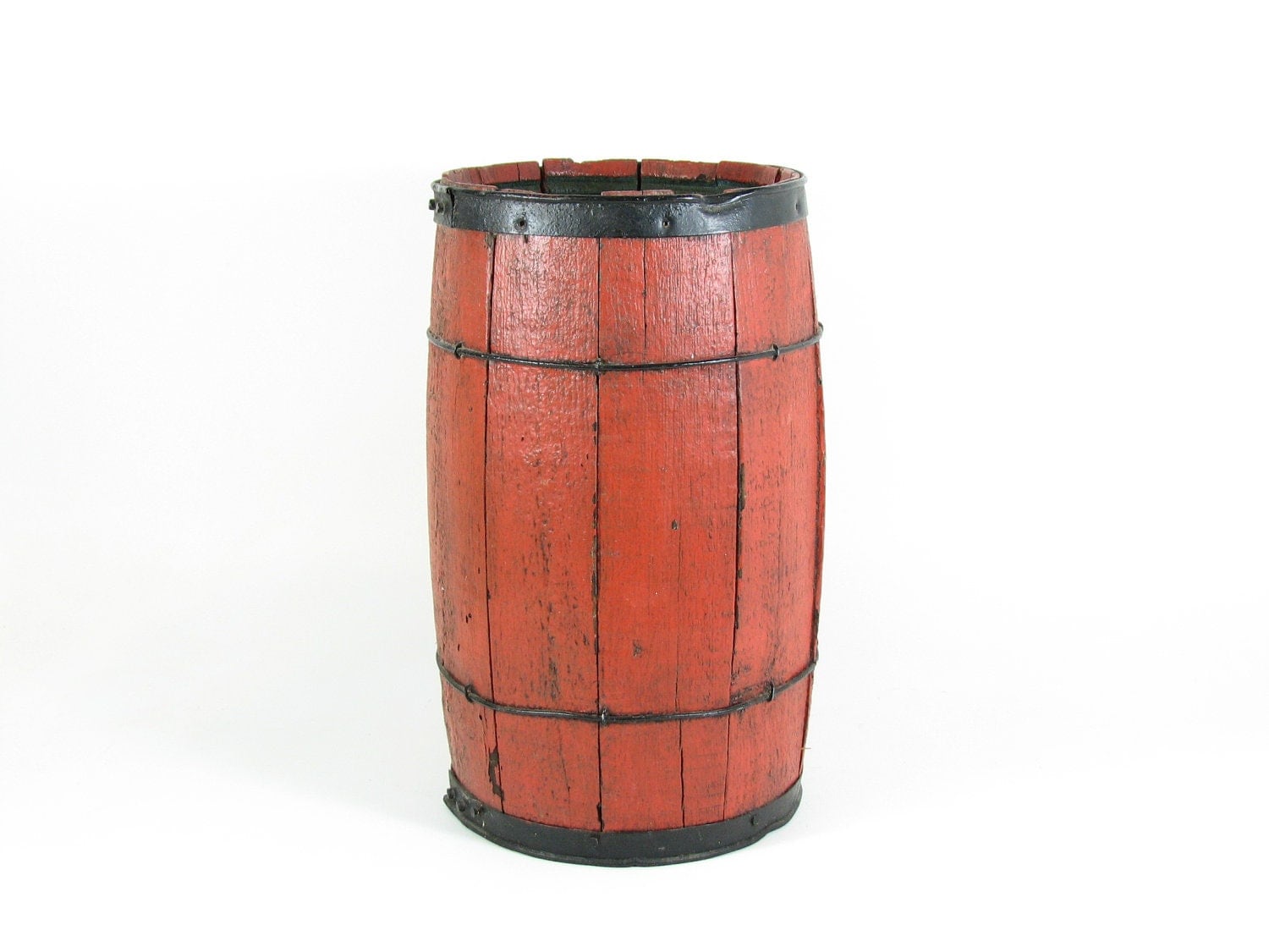 Vintage Wood Barrel Wooden Nail Keg Table Base by BridgewoodPlace