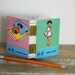 Vintage Chinese Flashcard Notebook - Elder Sister / Younger Sister - Hand Sewn Upcycled