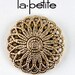 La Petite Buttons 1 1/2" Large Antique Gold Shank Sewing Clothing Button La-Petite LaPetite