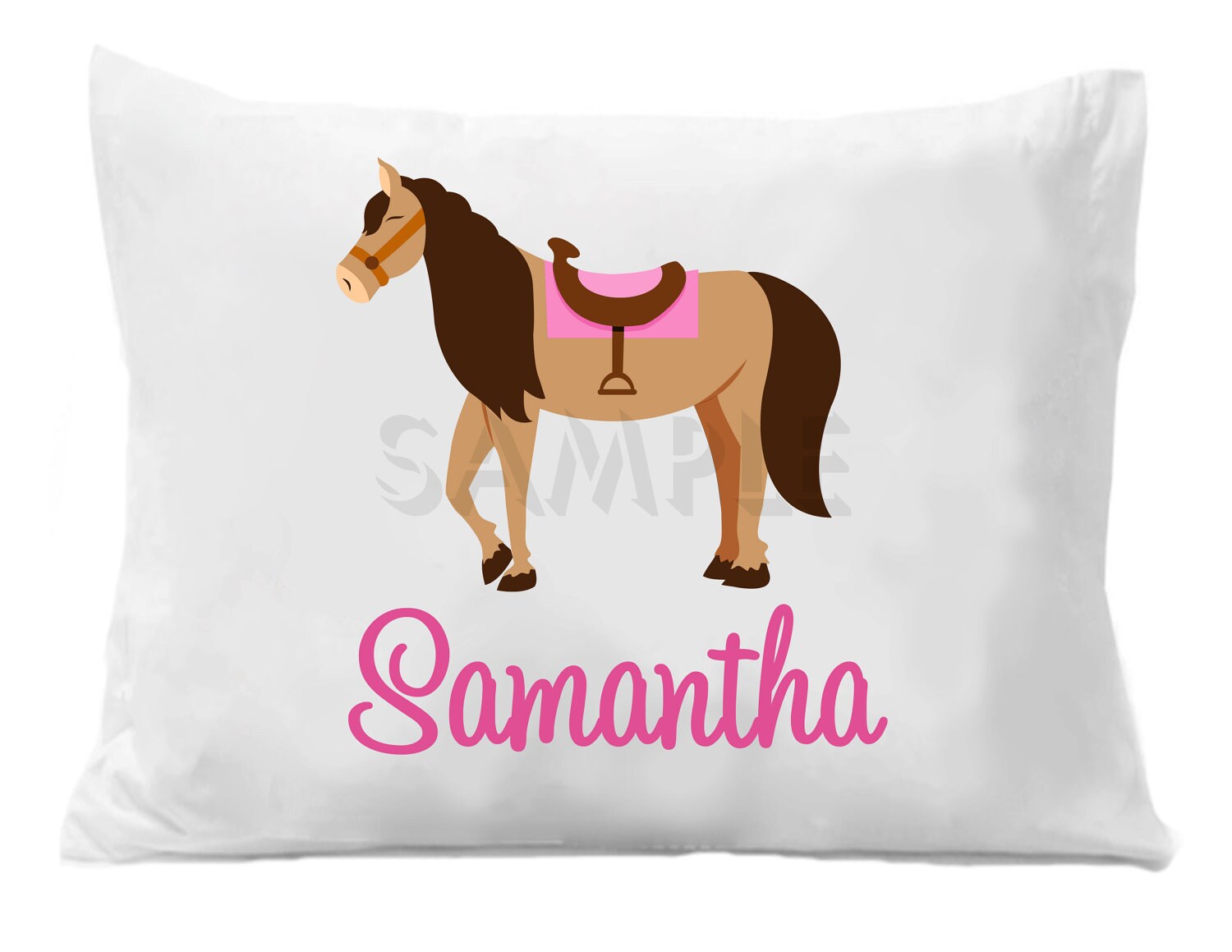 Horse Pillow Case Personalized Horse Pillow Case