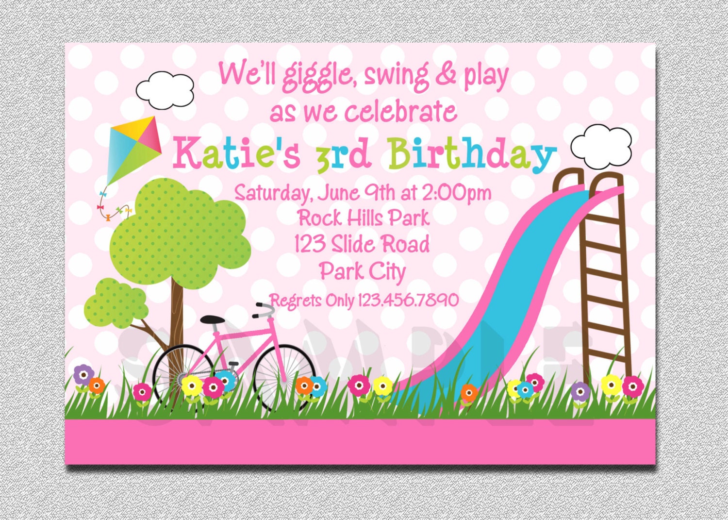 Girl Birthday Invites 3