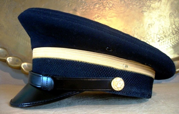 Vintage Bancroft Military Cap U.S. Army Vintage Hat Size by Rs4U