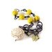 Butterfly Bracelet unique jewelry flower jewelry yellow cinnabar boho jewelry rustic bracelet