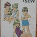 Vintage 80's Children's Toddler's Rompers, Shorts, Panties Kwik Sew 1243 Pattern UNCUT Sizes T1-4