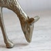 Vintage Brass Reindeer Candlestick Holder Autumn Home Decor or Christmas Decoration