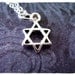 Tiny Silver Star of David Necklace - Sterling Silver Star of David Charm on a Delicate 18 Inch Sterling Silver Cable Chain