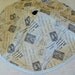 Printed postage stamp burlap Christmas Tree Skirt