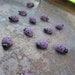 Handpainted Lady Bugs- purple (12) .5 in.