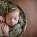 Green Lace Fabric Bow Headband