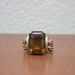 Vintage 60s 70s Oversized Costume Cocktail Gold Toned Ring