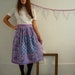 1970's Vintage Indian Cotton Quilted Skirt Size Small