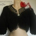 OVERSIZED SHRUG BOLERO / Wedding Accessories Jacket Cardigan Cape Hand Knitted Gift Ideas / Women Lace Elegant Crocheted Capelet Chic Vest