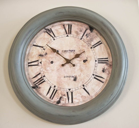 Large 20 Inch Rustic Wall Clock