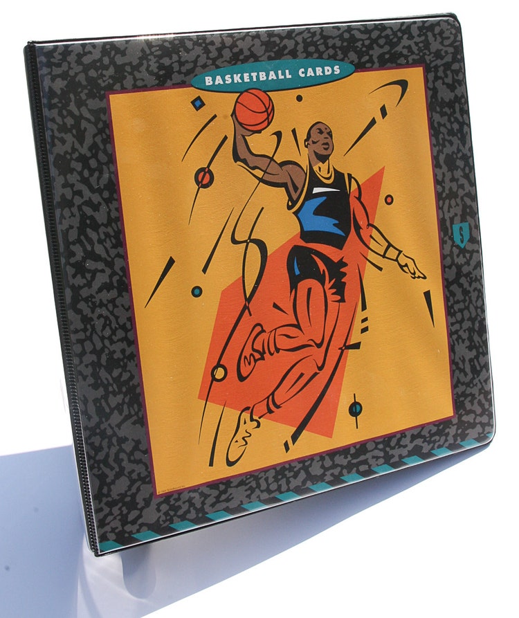 Basketball Card Binder Three Ring Sports Binder by DirtClods