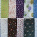 12 Assorted Vintage Cotton Blends Fabric Scraps..Fat Eighths